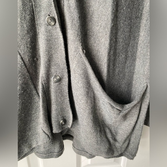 Loft Long Grey Cardigan Sweater Size S - Picture 2 of 5